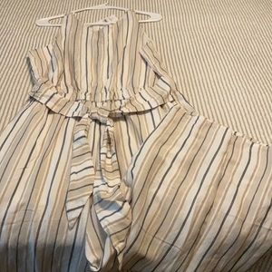 BNWT loft crop linen jumpsuit